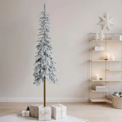 Sapin artificiel de Noël (H180 cm) Sierra Vert enneigé