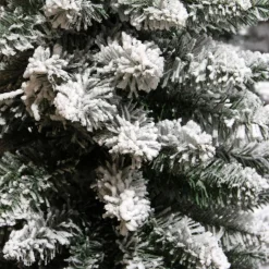 Sapin artificiel de Noël (H150 cm) Narrow Vert enneigé