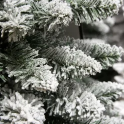 Sapin artificiel de Noël (H150 cm) Narrow Vert enneigé