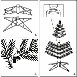 Sapin artificiel de Noël (H300 cm) Edmonton Vert sapin