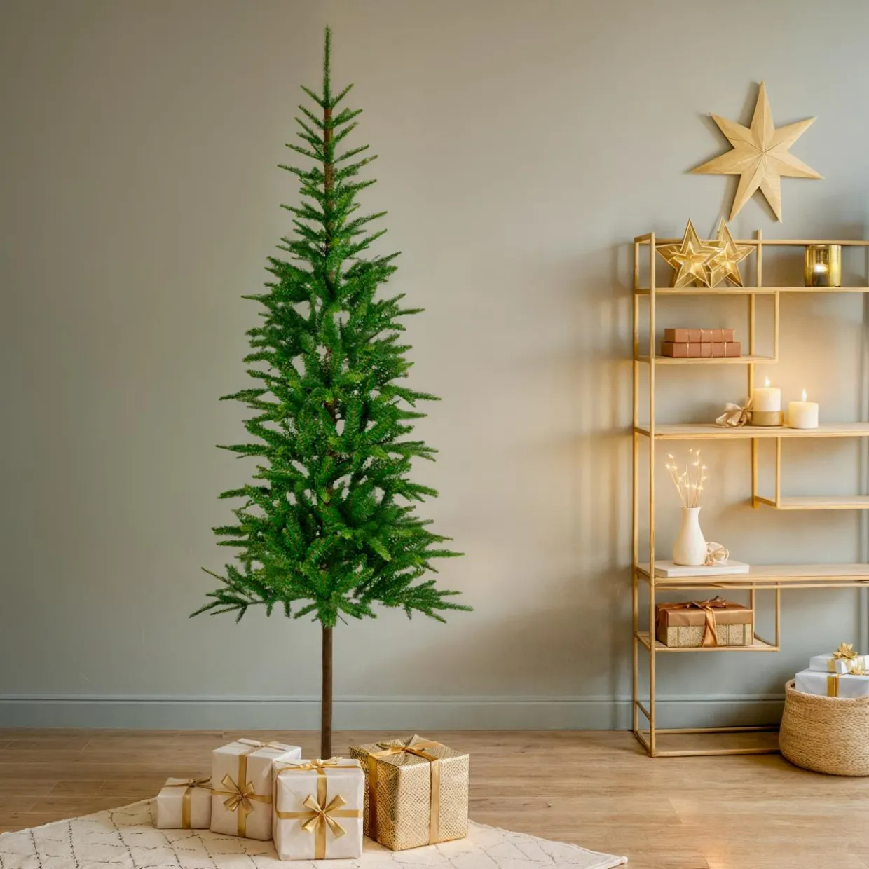 Sapin artificiel de Noël (H240 cm) Glockner Vert sapin