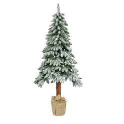 Sapin artificiel de Noël (H240 cm) Tora Vert enneigé
