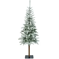 Sapin artificiel de Noël (H240 cm) Glockner Vert enneigé