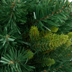 Sapin artificiel de Noël lumineux (H42 cm) Baies et pomme de pin