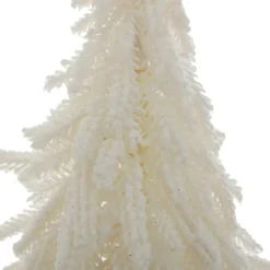 Sapin décoratif en jute (H27 cm) Givré Blanc