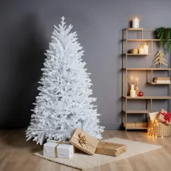 Sapin de Noël artificiel (H180 cm) Quebec Blanc