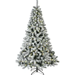 Sapin de Noël artificiel lumineux 640 LED (H300 cm) King Vert enneigé