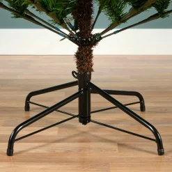 Sapin de Noël artificiel lumineux (220 LED) H150 cm Allix Vert sapin