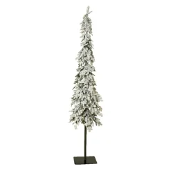Sapin de Noël artificiel lumineux 250 LED (H240 cm) Sierra Vert enneigé