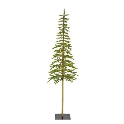 Sapin de Noël artificiel lumineux 200 LED (H210 cm) Sierra Vert sapin