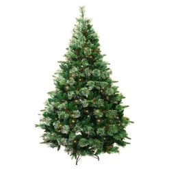Sapin de Noël artificiel lumineux (H240 cm) Washington Luxe Vert sapin