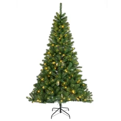 Sapin de Noël artificiel lumineux 200 LED (H150 cm) King Vert sapin