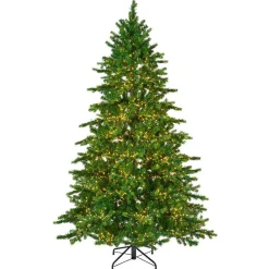 Sapin de Noël artificiel lumineux 3000 LED (H180 cm) Caucasia Nordmann Vert sapin