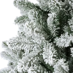 Sapin de Noël artificiel lumineux 400 LED (H240 cm) King Vert enneigé