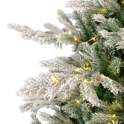 Sapin de Noël artificiel lumineux 700 LED (H240 cm) Glorious Vert enneigé