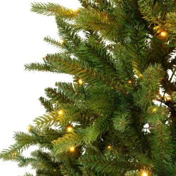 Sapin de Noël artificiel lumineux 320 LED (H180 cm) Allix Vert sapin