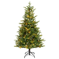 Sapin de Noël artificiel lumineux 320 LED (H180 cm) Allix Vert sapin