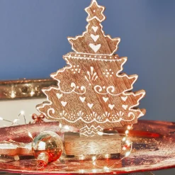 Sapin de Noël en bois à poser (H17 cm) Swiss Naturel