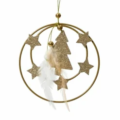 Sapin de Noël (H14 cm) Couronne sapin Or