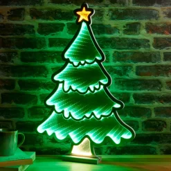 Sapin de Noël lumineux 231 LED (H60 cm) Infinity Vert