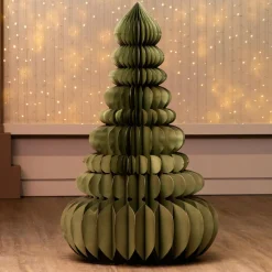 Sapin Géant papier à poser (H160 cm) Fermeture Magnétique Vert romarin