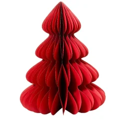 Sapin papier à poser (H90 cm) Fermeture Magnétique Rouge