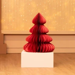 Sapin papier à poser (H90 cm) Fermeture Magnétique Rouge