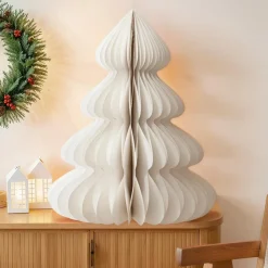 Sapin papier à poser (H90 cm) Fermeture Magnétique Blanc
