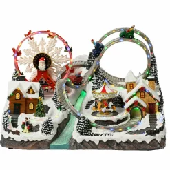 Scène de vie illuminée Village en fête