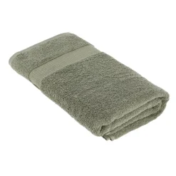 Serviette de bain coton (90 x 150 cm) Timeless Vert kaki