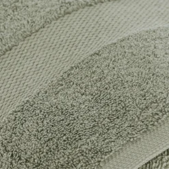 Serviette de bain coton (90 x 150 cm) Timeless Vert kaki