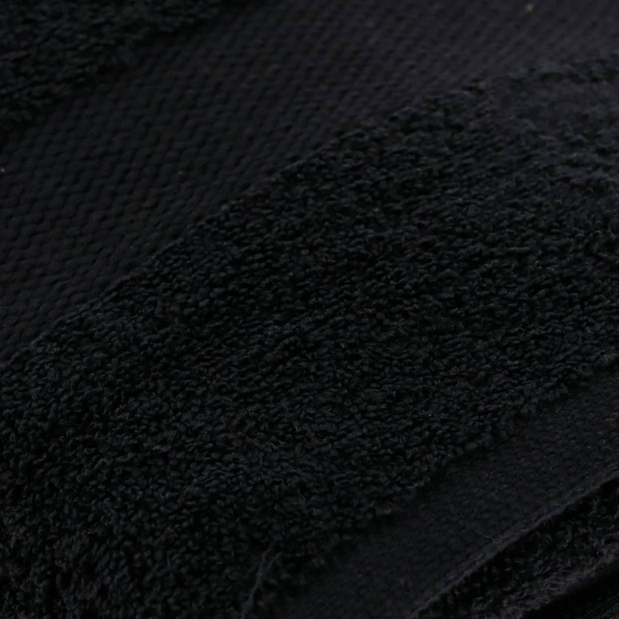 Serviette de bain coton (90 x 150 cm) Timeless Noire