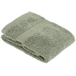 Serviette de bain coton (30 x 50 cm) Timeless Vert kaki