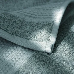 Serviette de bain coton bio (90 x 150 cm) Méline Bleu glacier