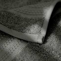 Serviette de bain coton bio (90 x 150 cm) Méline Vert romarin