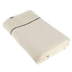 Serviette de bain coton nid d'abeille (90 x 150 cm) Japandi Beige