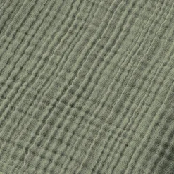 Serviette de bain gaze de coton (30 x 50 cm) Gaïa Vert romarin