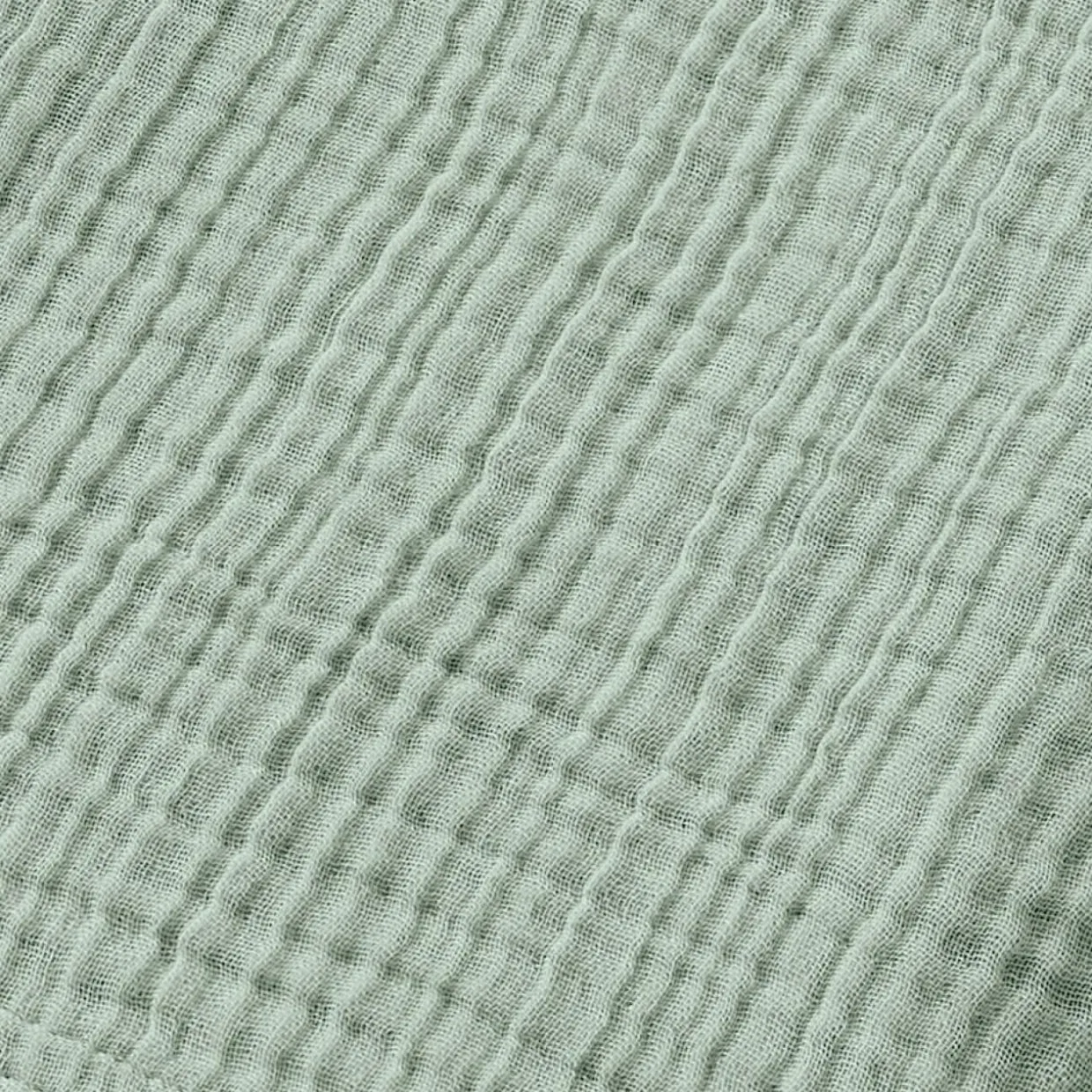 Serviette de bain gaze de coton (90 x 150 cm) Gaïa Vert eucalyptus