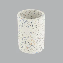 Set d'accessoires salle de bain ciment Terrazzo