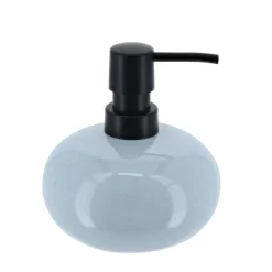 Set d'accessoires salle de bain grès laqué Pietra Bleu