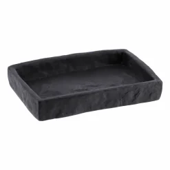 Set d'accessoires salle de bain Effet Pierre Noir