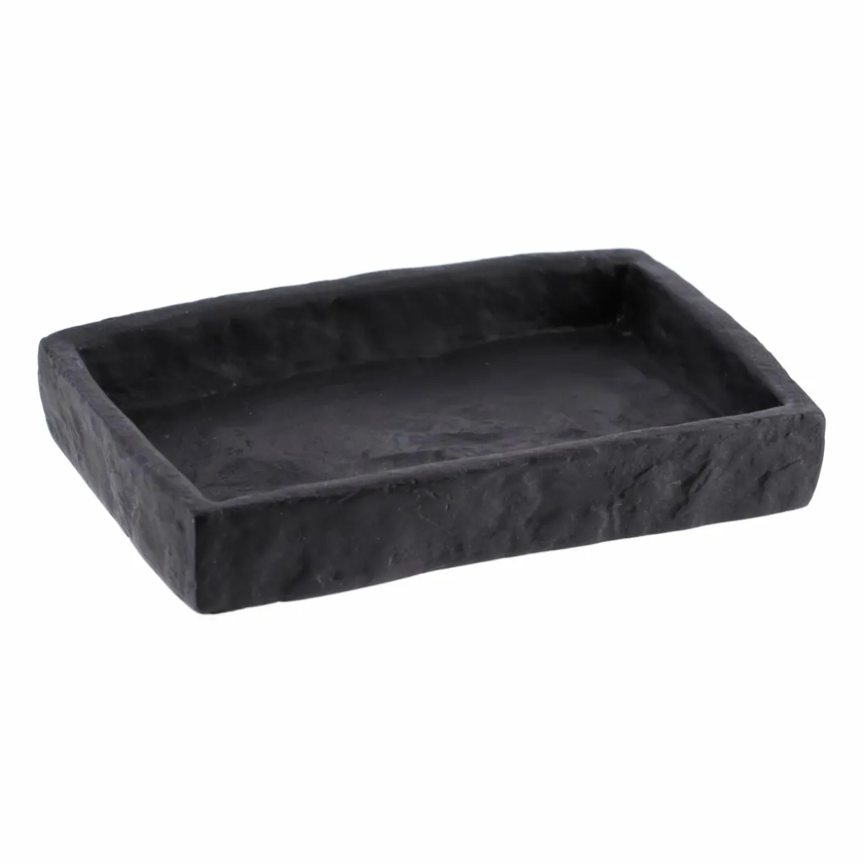 Set d'accessoires salle de bain Effet Pierre Noir