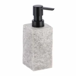 Set d'accessoires salle de bain Effet Pierre Gris