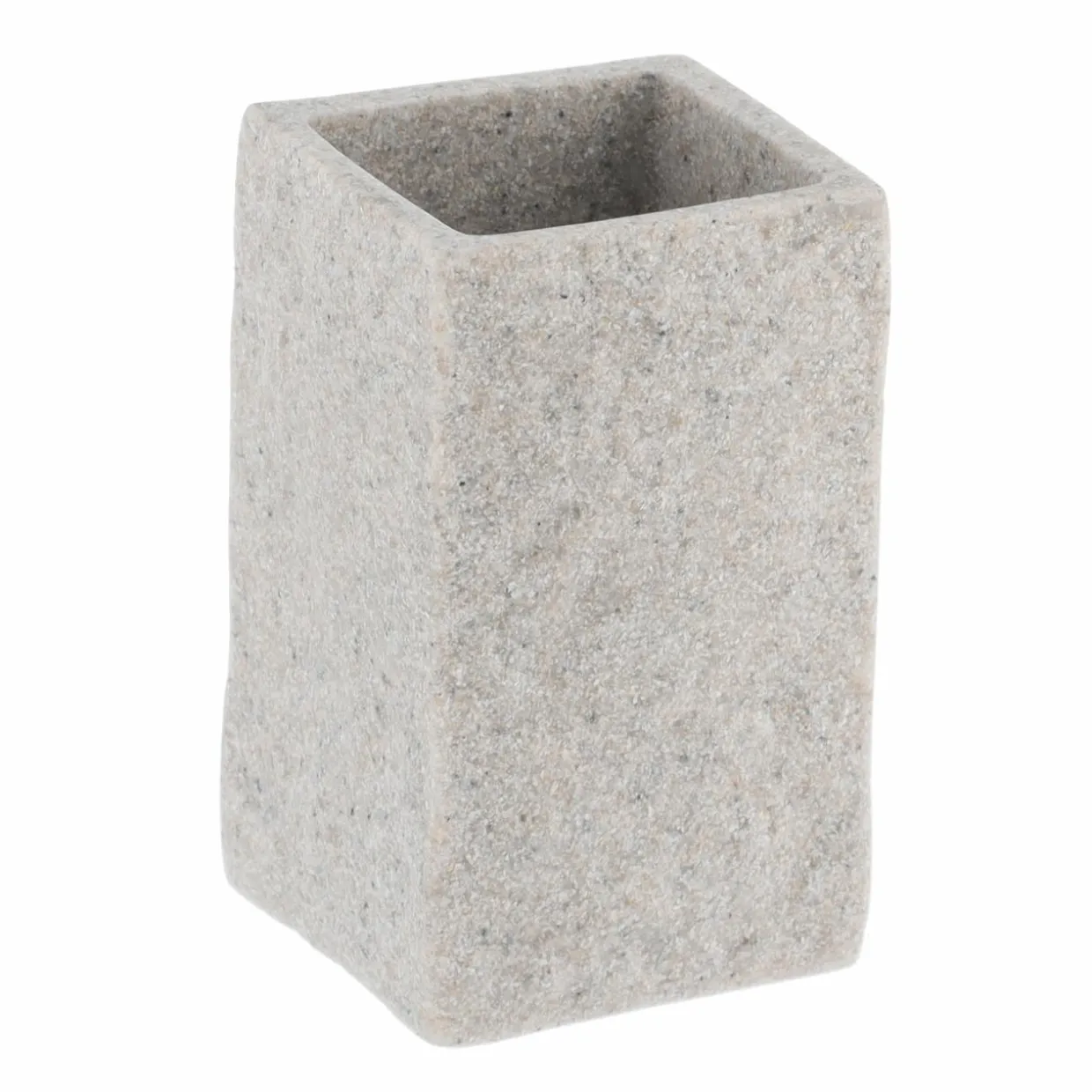 Set d'accessoires salle de bain Effet Pierre Gris