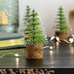 Set de décorations à parsemer Sapins en lot de 12 Vert