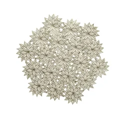 Set de table Fleurs de neige Dorées