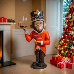 Singe de Noël Géant (H152 cm) Wilhem à votre service