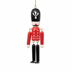 Soldat Casse-noisette à suspendre (H14 cm) James Rouge