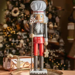 Soldat Casse-noisette en bois (H38 cm) Henri et Pain d'épices