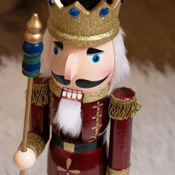 Soldat Casse-noisette en bois (H50 cm) Roi Louis Bordeaux